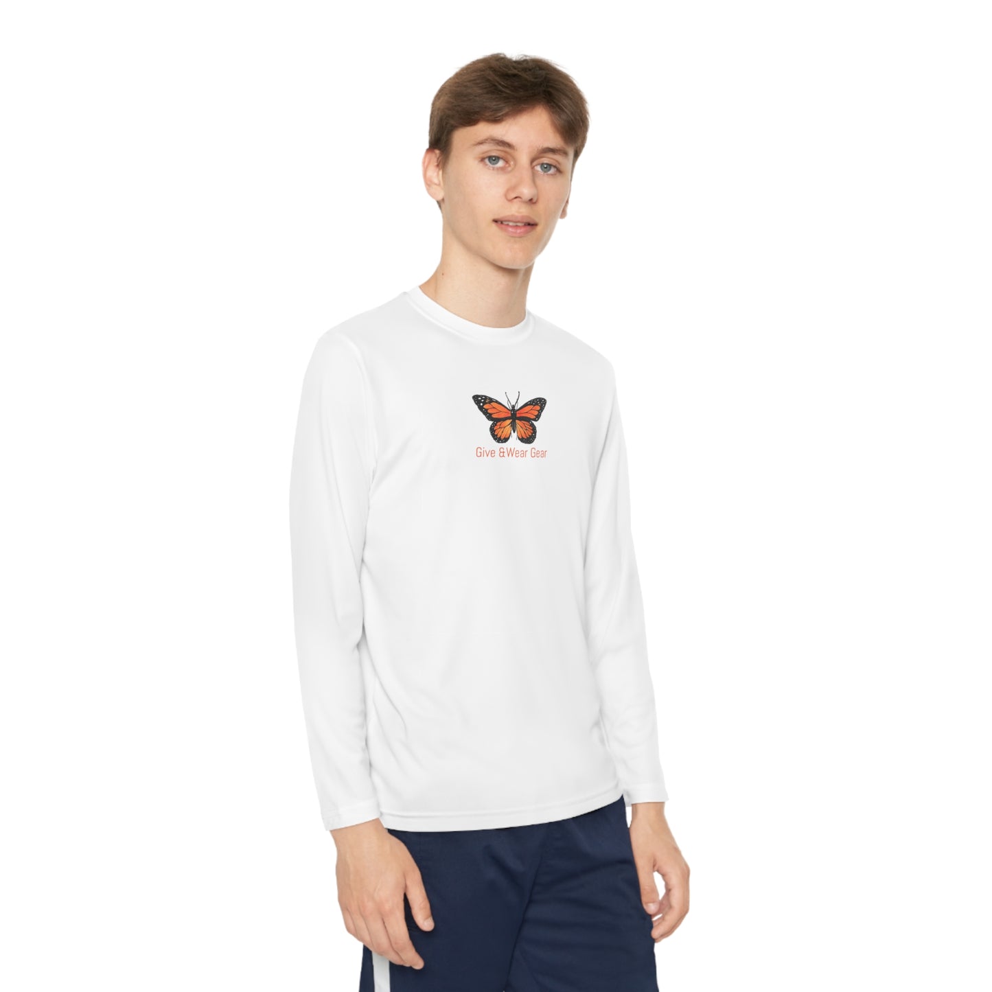 Monarch Butterfly - Youth Long Sleeve Competitor Tee