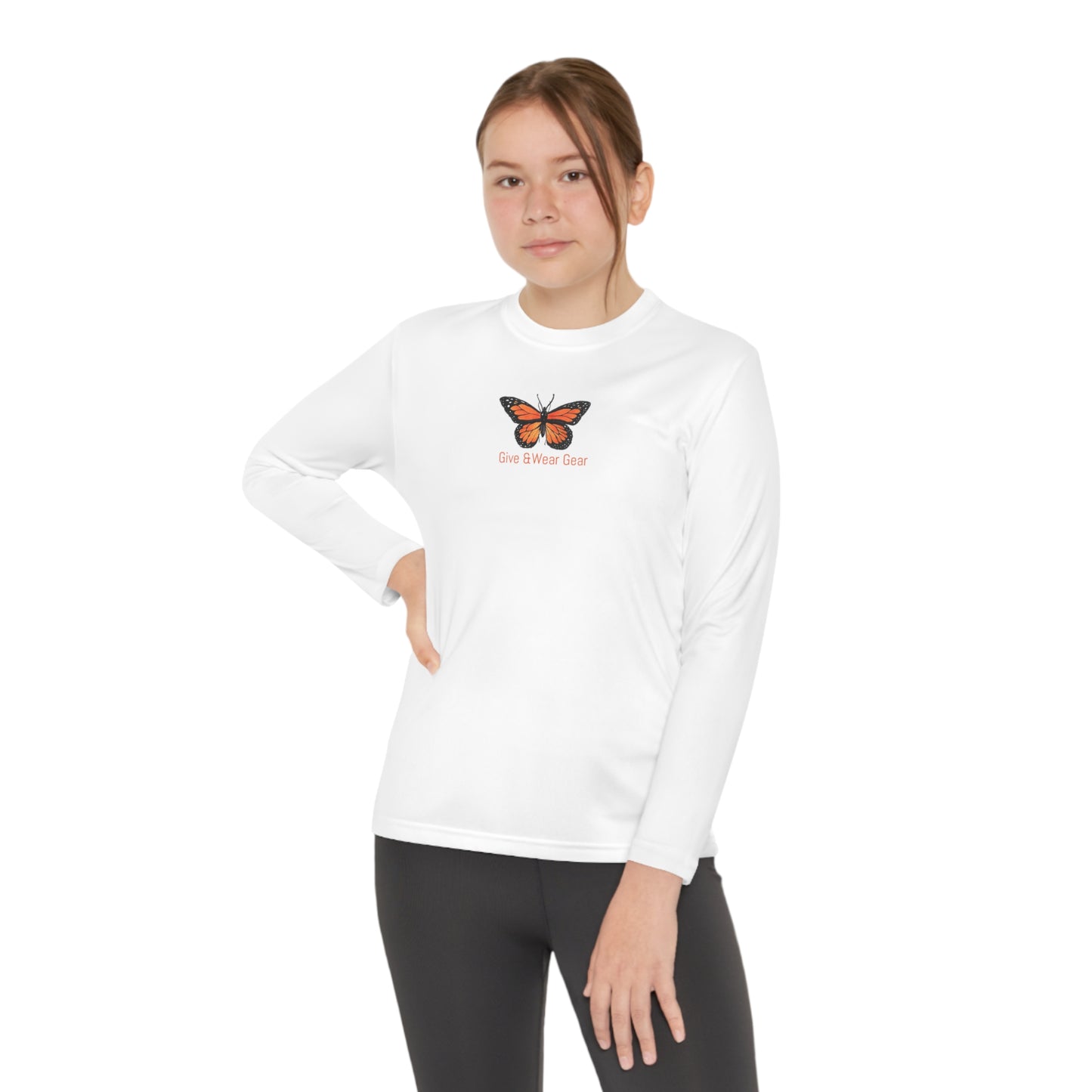 Monarch Butterfly - Youth Long Sleeve Competitor Tee