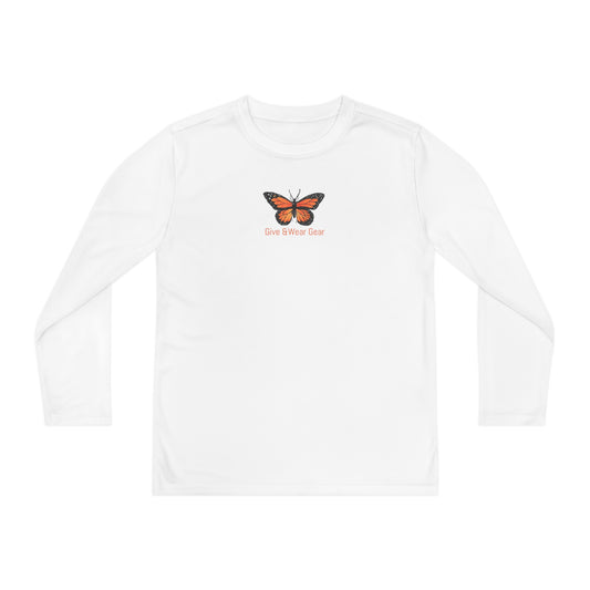 Monarch Butterfly - Youth Long Sleeve Competitor Tee